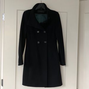 Elite Tahari Black Pea Coat